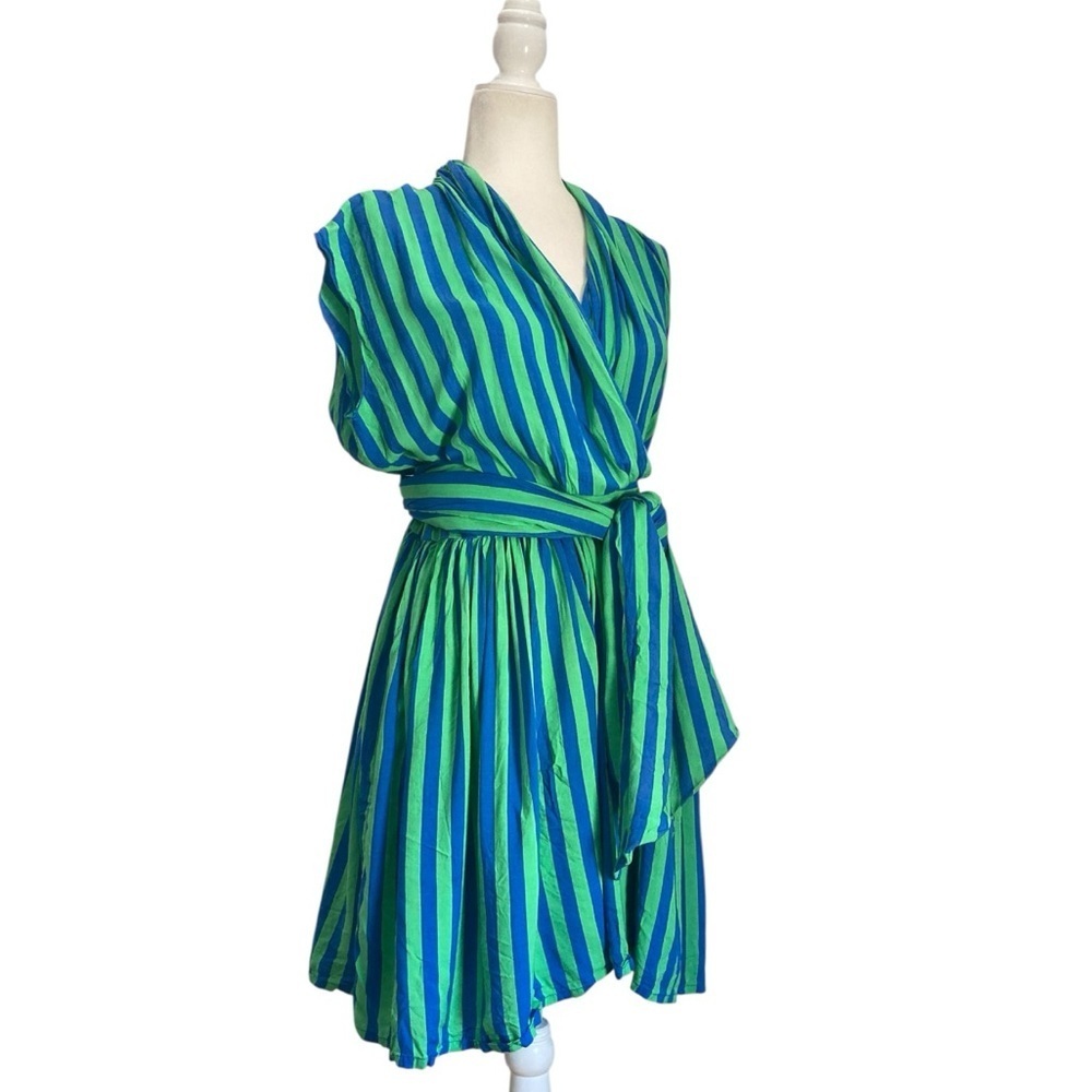 State of Georgia The Point Dress Whippy Stripe Wrap Style by Georgia Hall - Picture 4 of 13